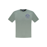 North Sails Green Cotton Men T-Shirt -   -  North Sails.